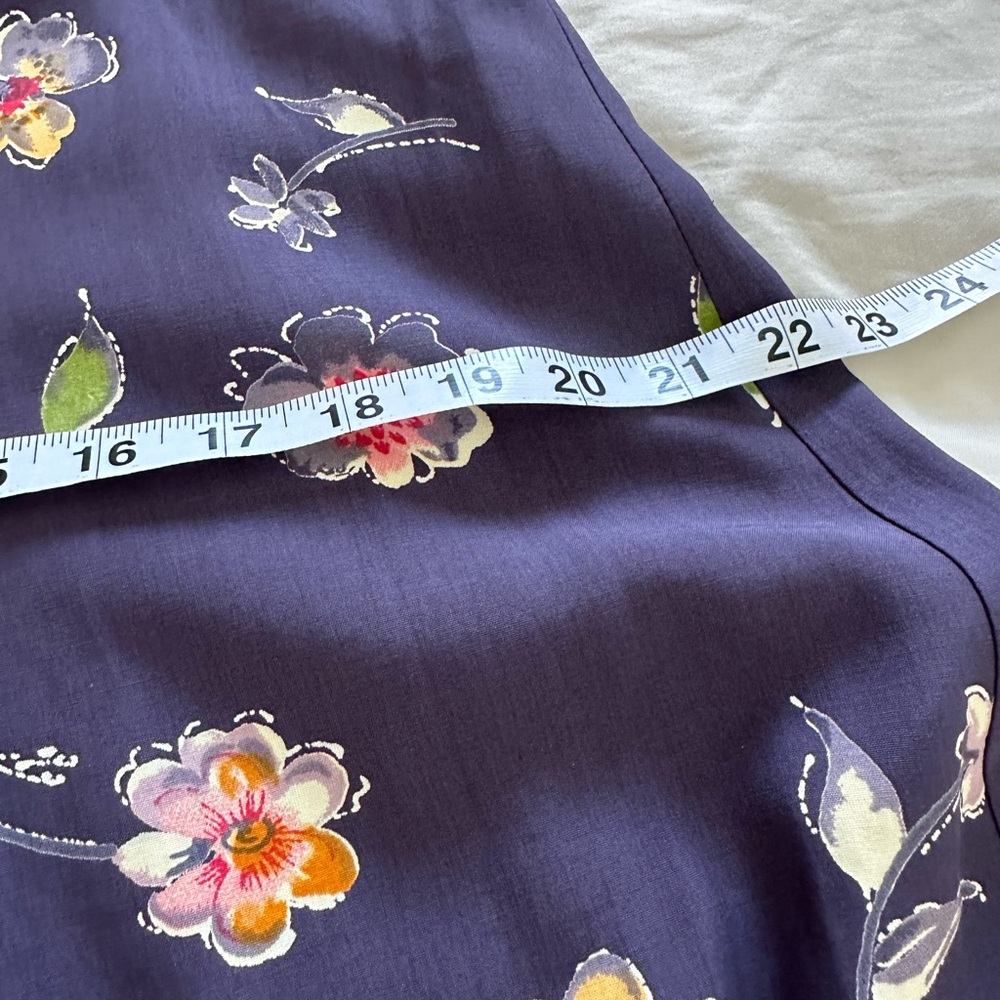 Vintage Vision Apparel Shirt Dress Floral Print Mother of Pearl Buttons SZ 12 - Picture 5 of 7